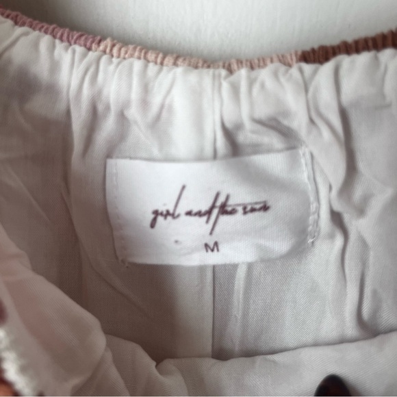 Petal & Pup Girl and the Sun Everleigh Leaf Print Midi Dress M - Picture 8 of 10